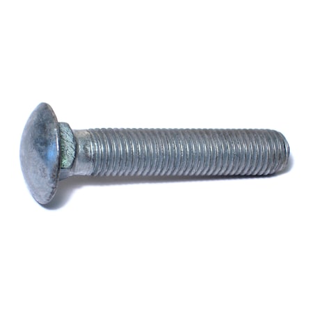 Midwest Fastener Carriage Bolt, Square Neck, 10 (Coarse), 4 in L, Steel, Hot Dipped Galvanized, 10 PK 53650